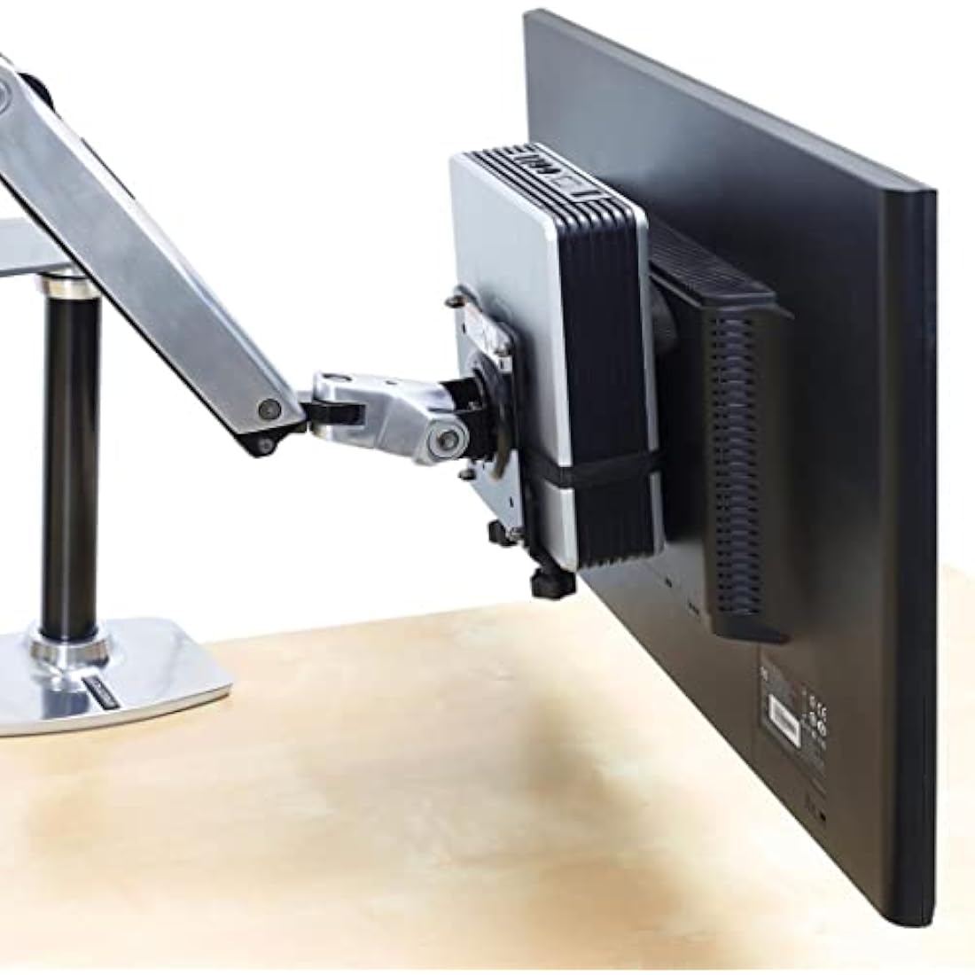 Ergotron Thin Client Mount - Mounting kit (holder, mounting hardware, strap) for personal computer - black - pole mount - for P/N: 45-353-026, 45-354-026