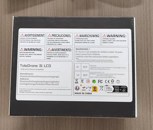 Toladrone TD31LCD Drone with LCD Screen, Digital Image Transmission, Drone with Camera Brushless Motor Drones for Beginners, Foldable RC Quadcopter for Adults