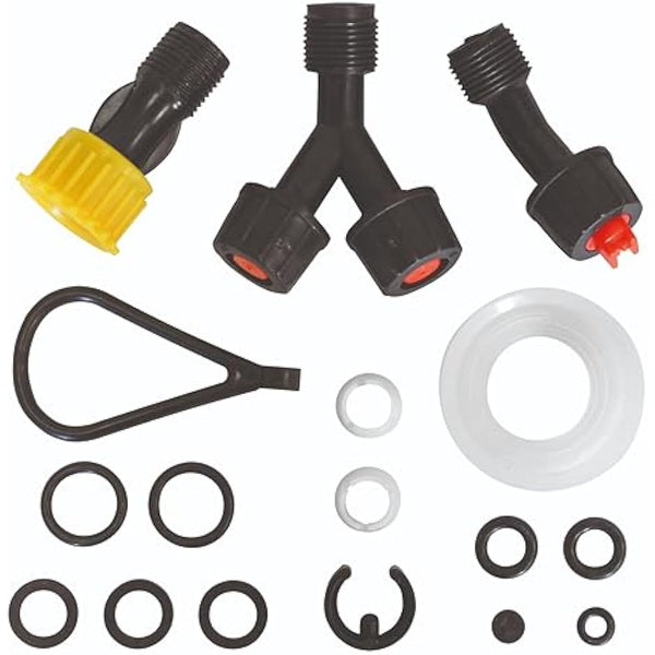 Faithfull Pressure Sprayer Knapsack - 16 Litre Capacity Garden Spray Pump with 3 Adjustable Nozzles & Service kit