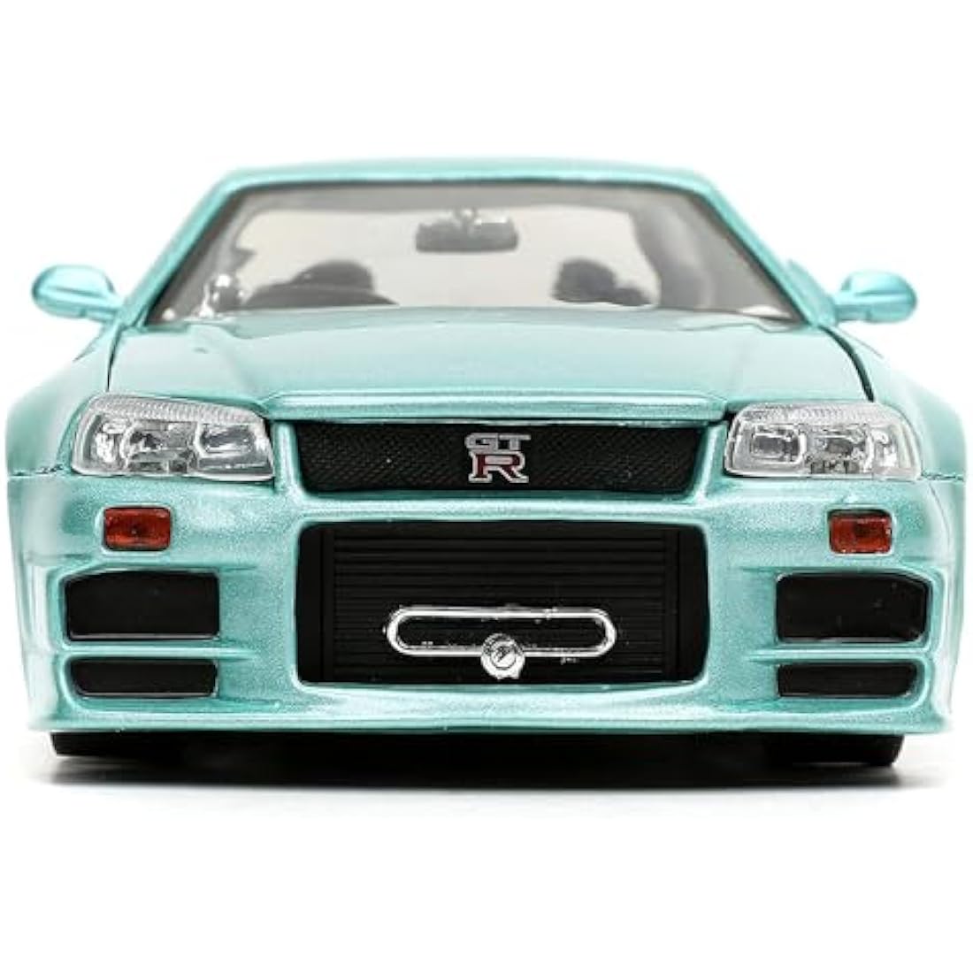 Jada 1:24 Die Cast Nissan Skyline GT-R R34 Model Car, Red, Metal, Tabletop, Transportation, Wedding, Anniversary