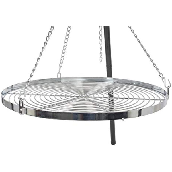 La Hacienda 55578 Tripod Grill, Steel, Black
