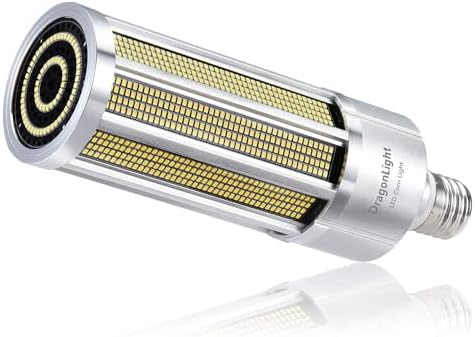 DragonLight 150W Commercial Grade Corn LED Light Bulb Fanless(800 Watt Metal Halide/HID/HPS Replacement) E40 Large Mogul Base LED Lamp 5000K Daylight 20,250LM for High Bay Area Lighting