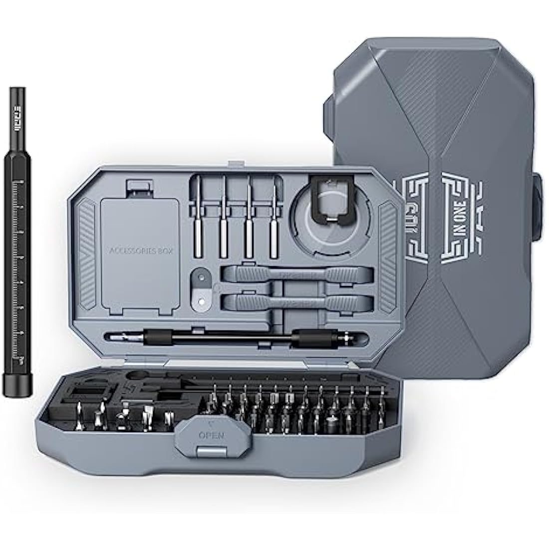 JAKEMY 105 in 1 Precision Screwdriver Set Laptop Repair Tool Kit Magnetic Small Torx Bit Household Screwdriver Set for PC, Computer, Phone, Glasses, MacBook, PS4, Xbox