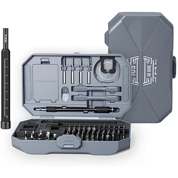 JAKEMY 105 in 1 Precision Screwdriver Set Laptop Repair Tool Kit Magnetic Small Torx Bit Household Screwdriver Set for PC, Computer, Phone, Glasses, MacBook, PS4, Xbox