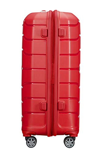 Samsonite Flux - Spinner L, Expandable Suitcase, 75 cm, 99/111 L, Red (Red)
