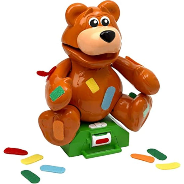 Ideal | Don't be a Scaredy Bear: The plaster pulling teddy bear game- peel his plasters but beware, he really is a scaredy bear! | Kids Games | For 2-4 Players | Ages 4+