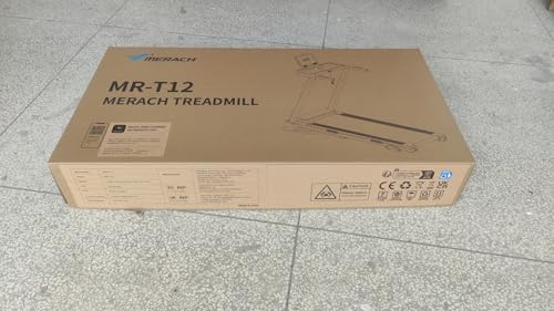 MERACH Foldable Treadmill with Incline, Treadmills for Home for Heavy People, 0.8-12 km/H Walking Pad Treadmill for Home & Office, Save Space, LED Display & Fitness App
