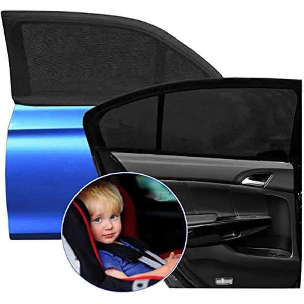 Goosky Window Shades for Baby, Sun Shades for Kids, UV Protection for Adults, Pets - Car Blinds Fits Most Vehicles (2 Pack)