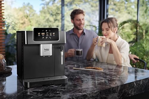 Beko Bean to Cup Coffee Espresso Machine CaffeExperto CEG7304X | Milk Jug | Colour Touch Screen Panel | 19 Bar Pressure, 2 Coffee Nozzles | Fully Automatic, Silver