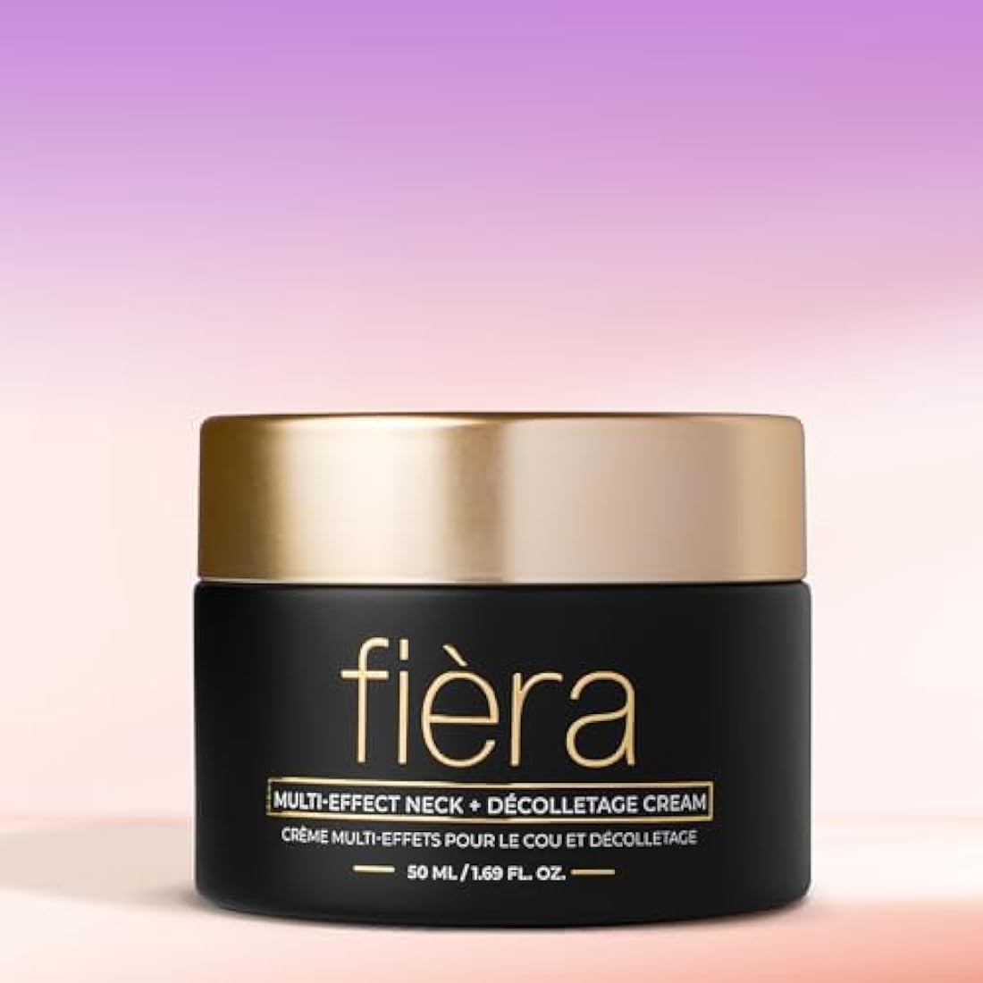Fièra Neck Firming & Tightening Cream - Anti Aging Moisturizer for Neck - With Macadamia Oil, Hyaluronic Acid, Shea Butter - 1.69 FL. OZ. / 50 ML