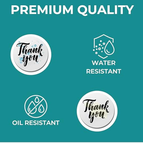 Double Dragon, 750 Premium Coated Direct Thermal Round Sticker Labels, 50mm x 50mm, Self-Adhesive, Compatible with Zebra, MUNBYN, Rollo, TSC, Toshiba, Citizen, Direct Thermal Label Printers GK420d