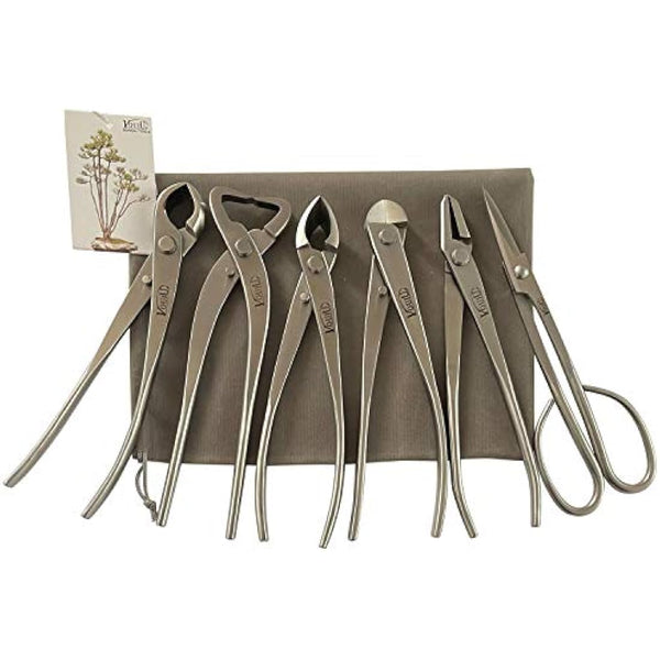 vouiu 6-Piece Bonsai Tool Set,Knob Cutter,Trunk Splitter,Concave Cutter,Wire Cutter,Jin Pliers,Bonsai Scissors