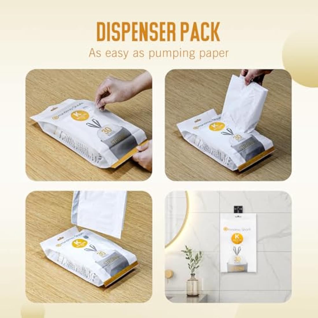 GRANDMA SHARK 38-48L UP TO 55L Bin Bags Liners Drawstring Trash Bag, Handle Waste Bags, 90 Garbage Bag, Super Strong, Anti-drip Unscented, 60 × 74 cm