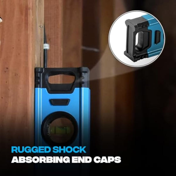 OX Trade Box Spirit Level - 900mm / 36", Lightweight, High-Accuracy Magnified Vials, Shock-Absorbing Removable End Caps, Ergonomic Cushioned Grips, OX-T024209