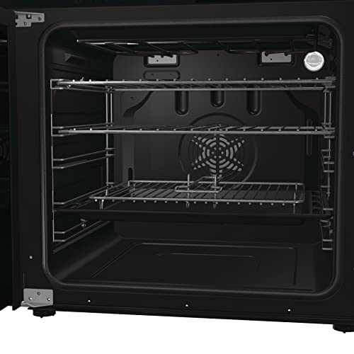Hisense HDE3211BBUK 60cm Electric Cooker with Ceramic Hob-Black , A Rated Double Oven