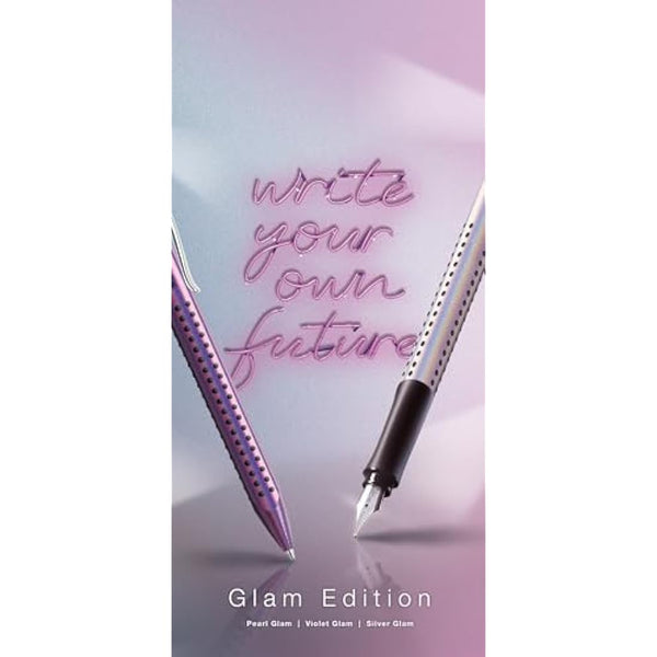Faber-Castell Grip Edition Fountain Pen and Ballpoint Pen Set - Glam Violet, White (201534)