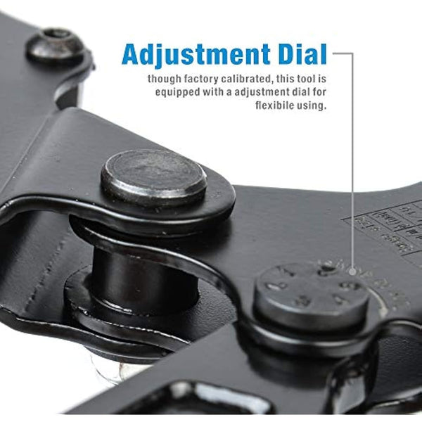 iCrimp Heavy Duty Stainless Steel Wire Rope Crimping Tool, Hand Swager for Copper and Aluminum Oval Sleeves, Compatible with Stop Sleeves from 1.2mm to 3.5mm Wire Rope