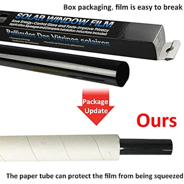 ETOPARS 76cmx6m 25% VLT Black Smoke Car Window Tint Film Roll Van Vehicle Home Office Glass Solar Film Tinting Heat Insulation Sun Protection