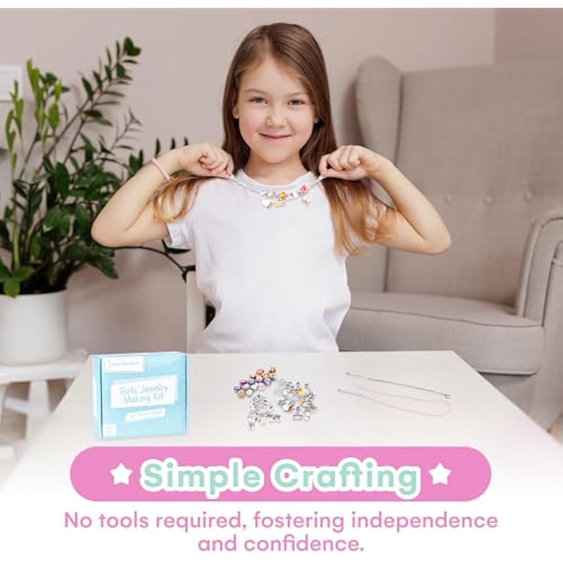 Jewelkeeper 42pc Tea Set for Little Girls - Jungle Design Mini Tea Party Set with Food and Case