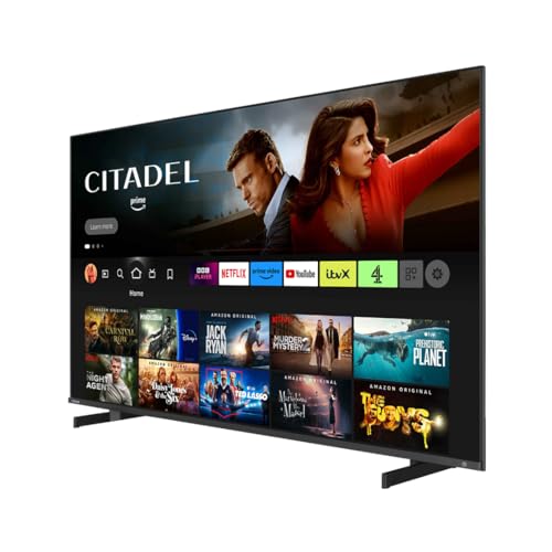 Toshiba UF3F 65 Inch Fire 4K HDR TV, TRU Picture Engine, HDR10, Dolby Vision & Atmos, Sound by Onkyo, DTS Virtual X, Alexa Voice Remote