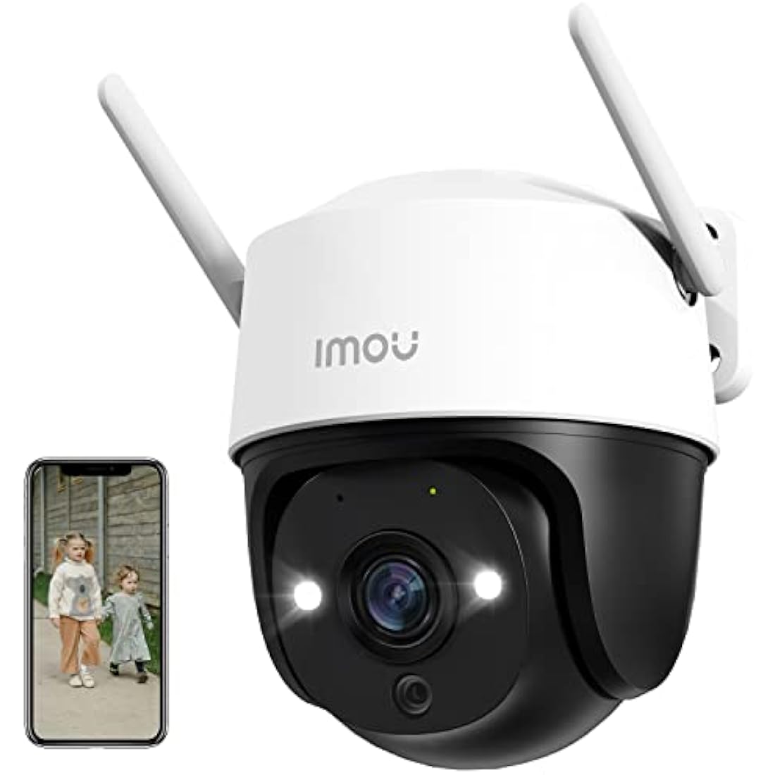 Imou 3K Security Camera Outdoor with AI Human/Vehicle Detection, 360° PTZ WiFi Home IP CCTV Camera Wireless, 5MP Color Night Vision, Auto Tracking, Siren, 2-way Audio, IP66, Works with Alexa