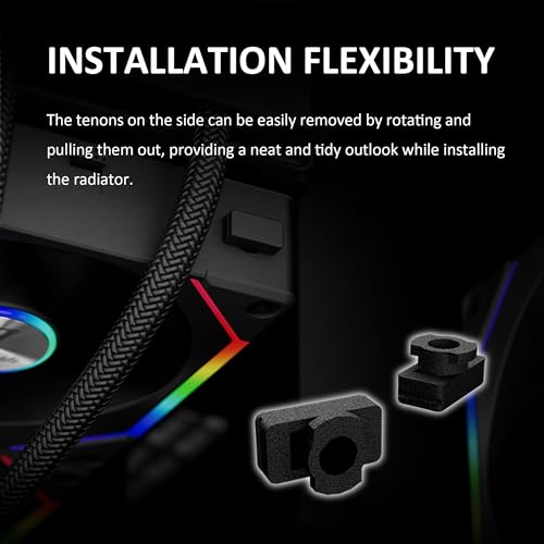 GAMDIAS 120mm ARGB PC Case Fans, Computer Case Fan, Cabless Daisy Chain Connection, Dual Infinity Mirror Lighting, Swappable Fan Blade for Reverse Airflow, Performance 30mm Thick, With Control Box