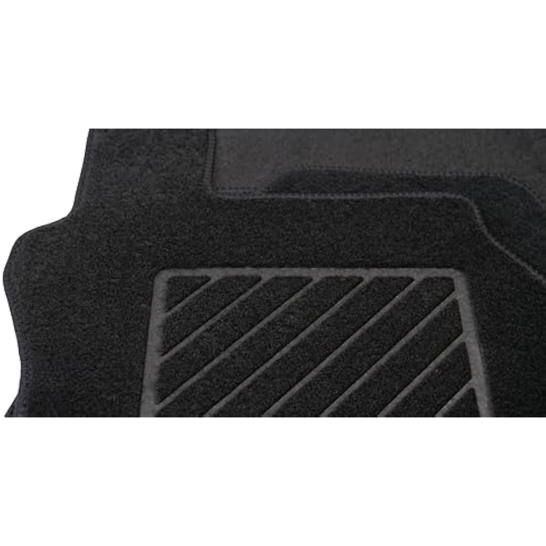 Carsio Carpet Car Mats For Toyota C-HR 2017 to 2024 Tailored Fit Floor Mat Set Complete Accessory Black Custom Fitted - All Weather, Anti-Slip Backing & Black Trim