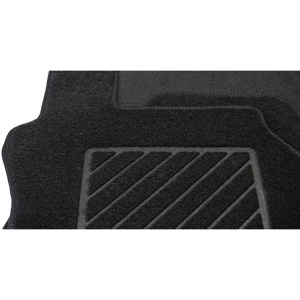 Carsio Carpet Car Mats For Toyota C-HR 2017 to 2024 Tailored Fit Floor Mat Set Complete Accessory Black Custom Fitted - All Weather, Anti-Slip Backing & Black Trim