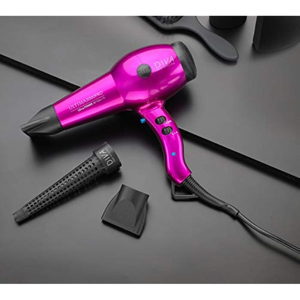 The Diva Professional Styling Ultima 5000 Hairdryer, Pink