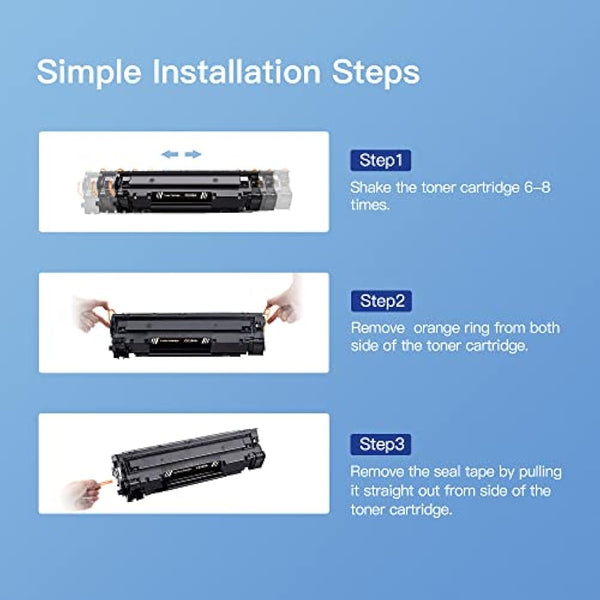 GPC Image Toner Cartridges Replacement for HP 85A CE285A Compatible with P1102W P1102 P1106 M1136 M1130 M1132 M1134 M1212 M1212NF M1213NF M1132MFP M1217NFW P1100 M1134MFP M1136MFP (Black, 4-Pack)