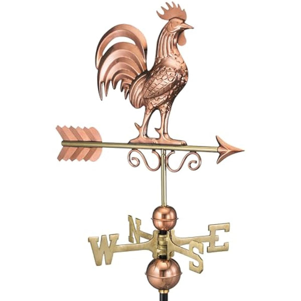Good Directions 1975P Bantam Rooster Weathervane, Pure Copper