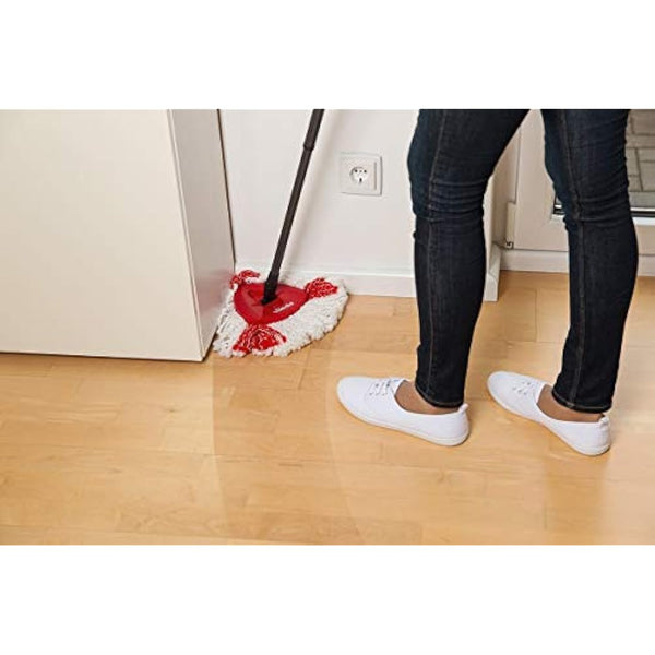 Vileda Turbo 2in1 Spin Mop Refill, Pack of 2 Turbo 2in1 Mop Head Replacements, Fits all Vileda Turbo Mops, Authentic Vileda Mop Head,Red,16.5 x 30 x 22 cm