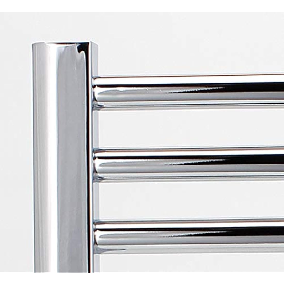 Milano Chrome Curved Heated Towel Rail W500mm x H800mm Central Heating Towel Radiator