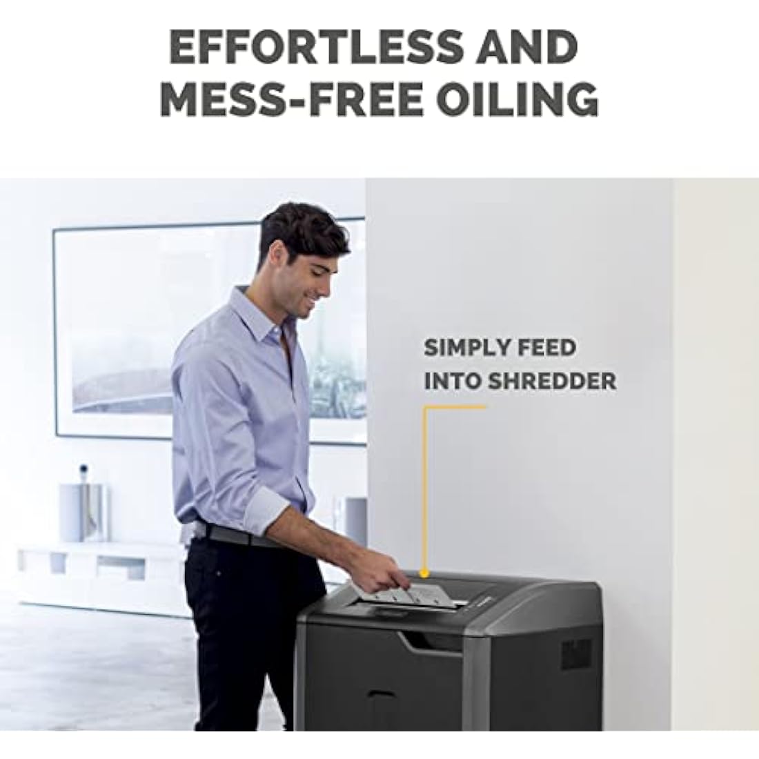 Fellowes 10 Paper Shredder Oil Lubricant Sheets – Powershred Performance+ Easy to Use Shredder Oil Sheets - White