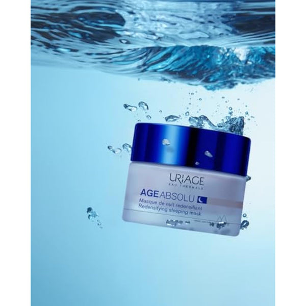 Uriage Age Absolu Firming Night Face Mask I Retinol, Hyaluronic Acid, Shea Butter I Booster Procollagen X6. Reduces Wrinkles. Fresh & Ultra-Comfortable Texture. Exclusive Anti-Aging Patent - 50 mL