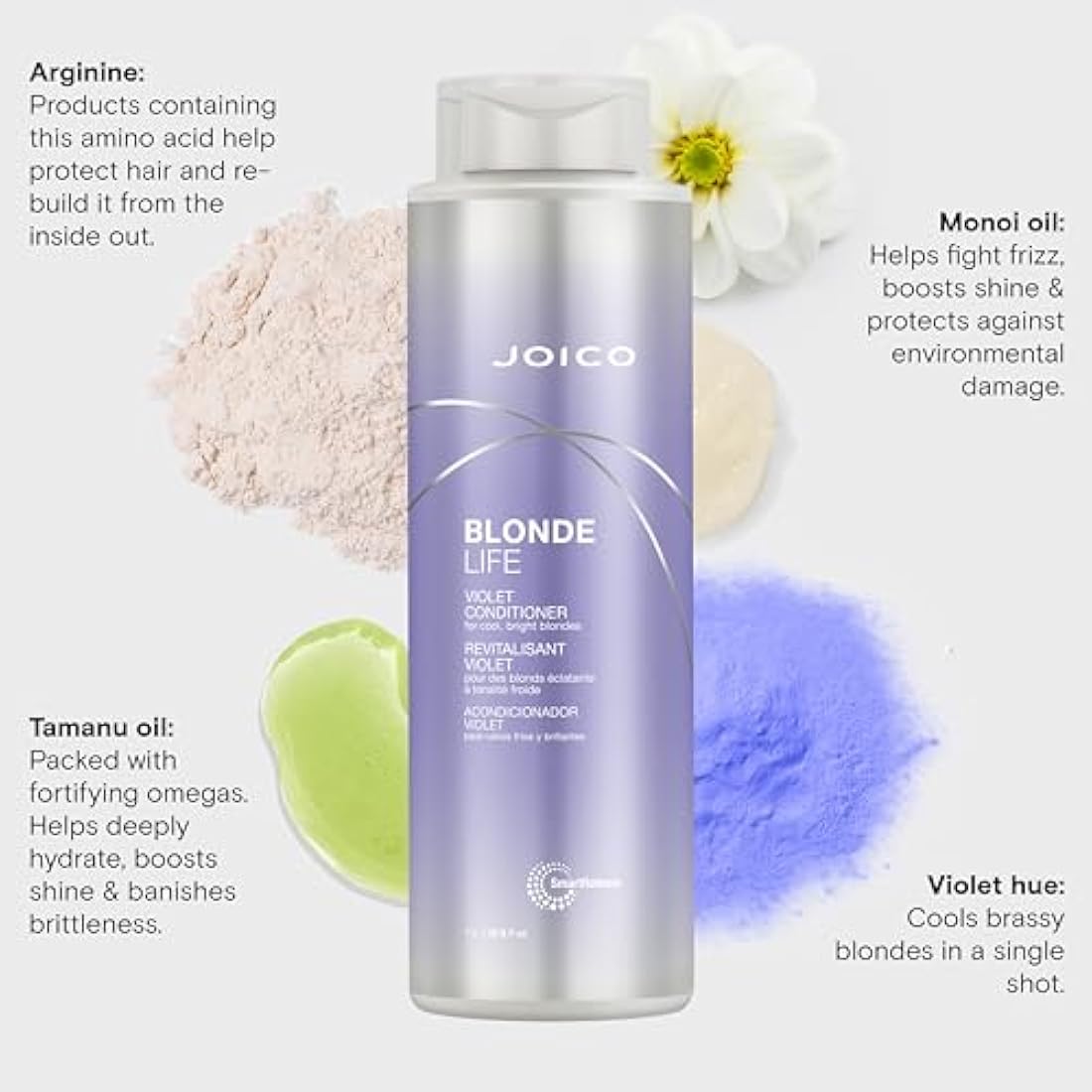 Joico Blonde Life by Violet Conditioner 1000ml, (Pack of 1)