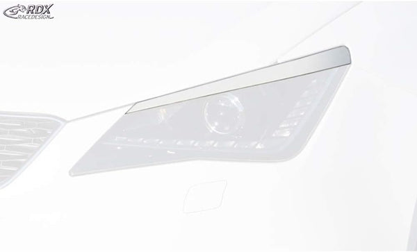 RDX Racedesign Head light spoilers compatible with Seat Ibiza 6J/6P 2008-2017 incl. ST & SC (ABS)