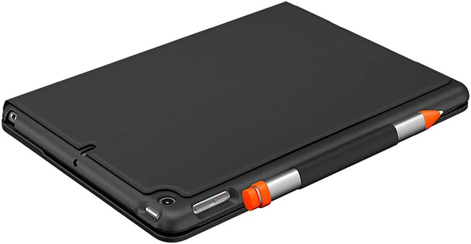 Logitech SLIM FOLIO iPad Keyboard Case 10.2 Inch, QWERTZ German Layout - Graphite Black
