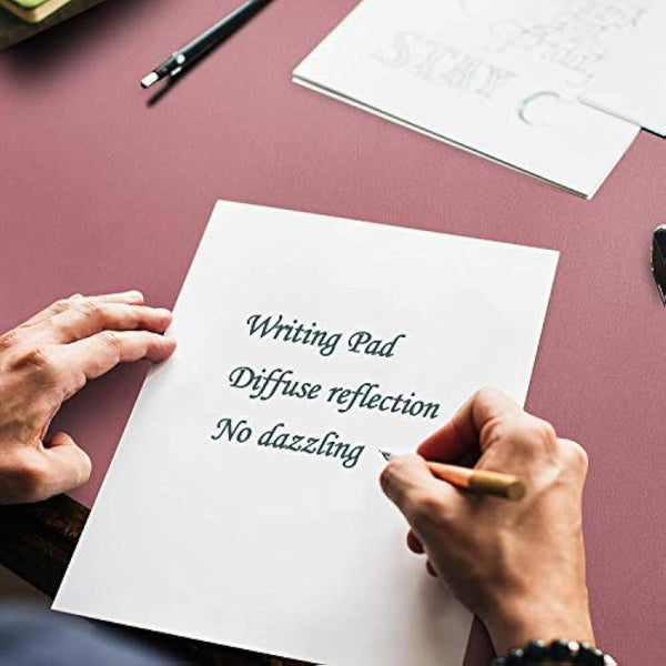 Desk Pad Large, DOBAOJIA Desk Mat, Laptop Mat, Writing Pad, Desk Blotter, Extended Mouse Mat, Large Mouse Pad for Office/Home, PU Leather Waterproof +Suede Non-Slip 27.5" X 13.8" (Dark Pink)