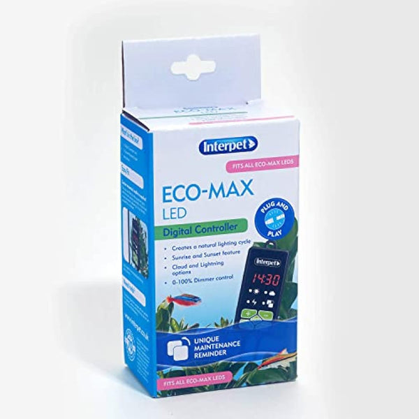 Interpet Digital Controller for Eco-Max LED Lighting, 24hr Digital Clock Display, Brightness Control, Sunrise, Sunset, Cloud Features, Fits of Eco-Max LED Light, Black