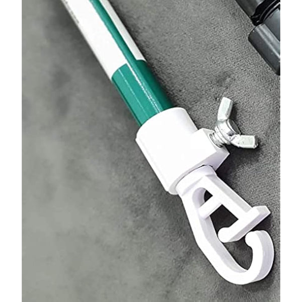 2pk of Prop Galvanised Metal Garden Washing Line Normal Outdoor Extendable Pole Cloths prop Laundry Support Extending Telescopic strong Airer