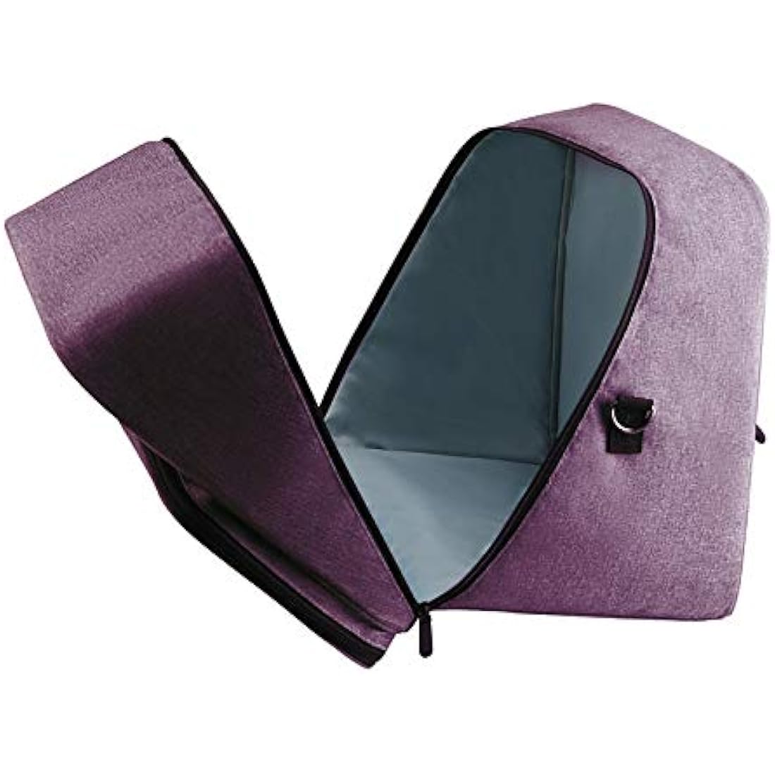 Coopay Overlocker Bag Carry Case, Overlocker Machine Protective Case with Shoulder Strap and Compartments for Power Cable and Thread, Travel Storage Bag, Large, Waterproof, 15*14*11.4 inches, Purple