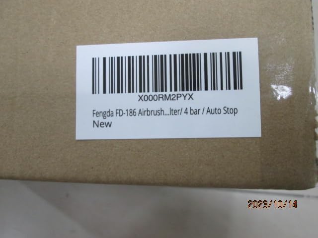 Fengda Airbrush Mini Compressor FD-186 with Powerful Constant Working Pressure/Strong Airflow/3L Air Tank, Regulator, Moisture trap for hobby, food decoration, body tattoo, graphic and so on