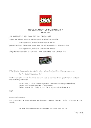 LEGO Speed Champions McLaren F1 Team MCL38 Race Car Toy with a Collectible Formula 1 Driver Minifigure - Model Kits for 10+ Year Old Boys & Girls or Adult Motorsport Fans 77251