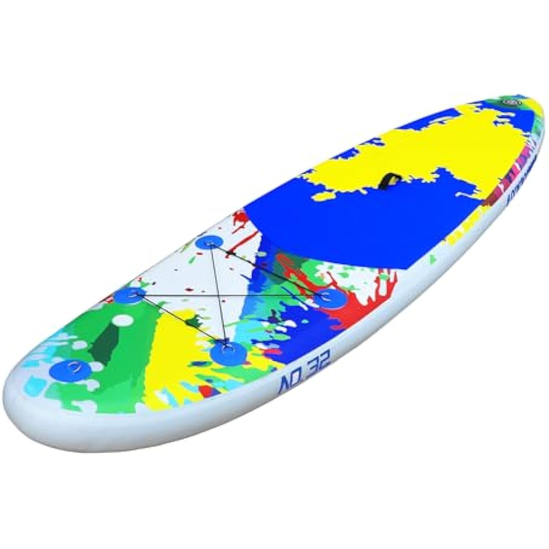 10'6" / 320m Inflatable Stand Up Paddle Board | Inflatable SUP Board Beginner's Surfboard Kit w/Adjustable Paddle | Air Pump w/Pressure Guage | Repair Kit | Premium Leash & Carry Backpack