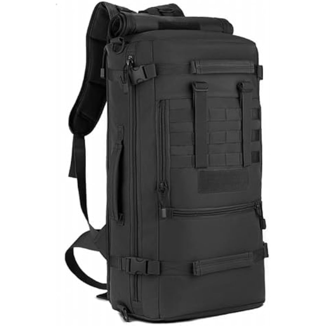 Explokit Tactical Backpack 30L 40L 50L Military Hiking Bag MOLLE Army Range Bags for Hunting Travelling Camping Outdoor Sports (#50L-Black)