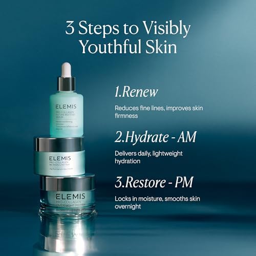 Elemis Pro-Collagen Night Cream & Morning Matrix 50ml – Day-to-Night Anti-Aging Skincare for Firmer, Smoother, Hydrated Skin