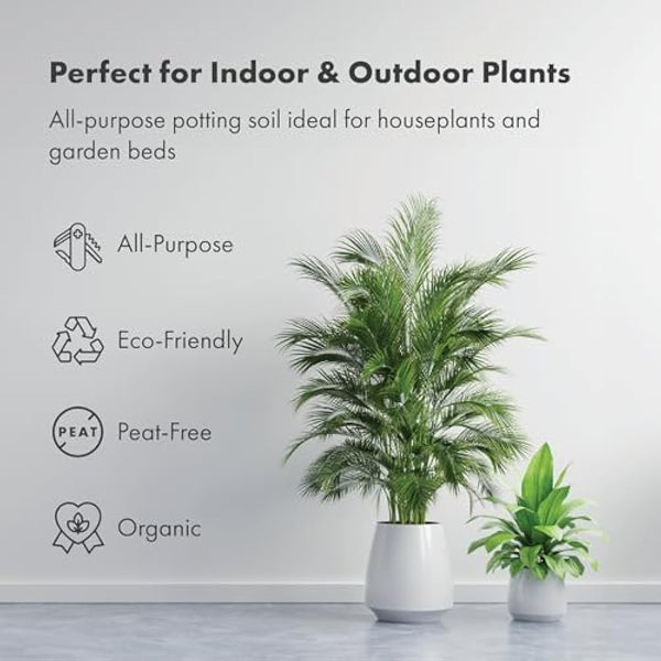 GreenBrokers 24 Packs of 10 Ltr Organic Potting Compost | Peat-Free & Nutrient-Enriched | Expands to 10 Liters | For Indoor & Outdoor Plants | Enhanced with Plant Food