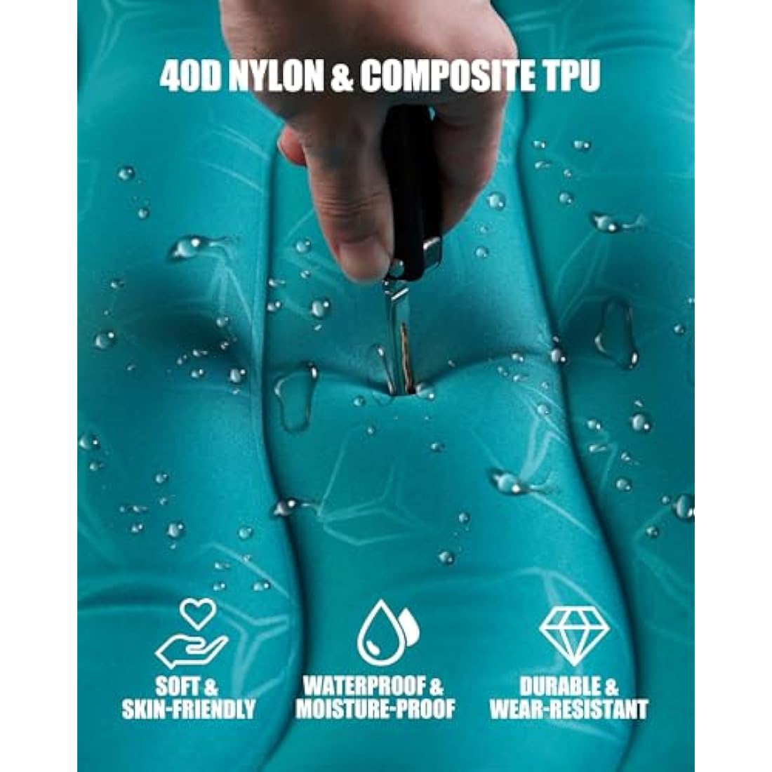 AKSOUL Self Inflating Sleeping Mat for Camping: 8-12CM Thickness Single Camp Mattress, Double Joinable Camping Inflatable Mat