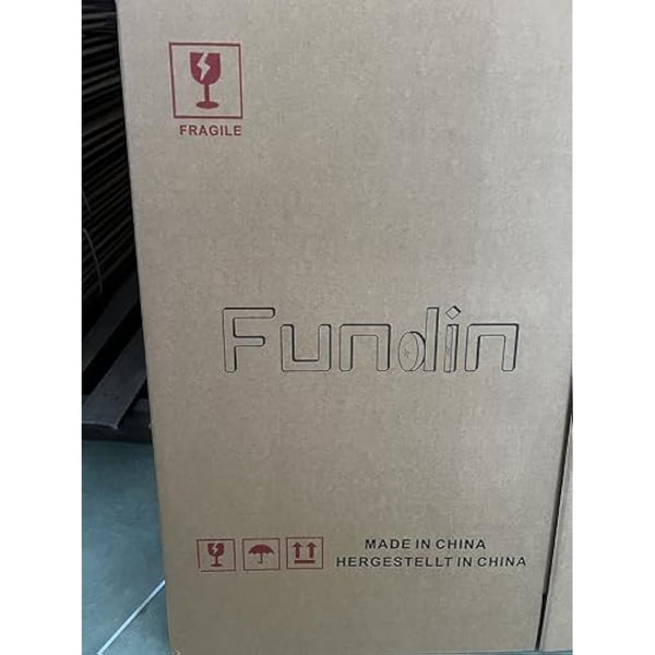 Fundin Aluminum Mirror Cabinet for Bathroom Recess Mount or Surface Mount, with Double Sided Mirror Door, 50 x 61 cm, with Adjustable Tempered Glass Shelves